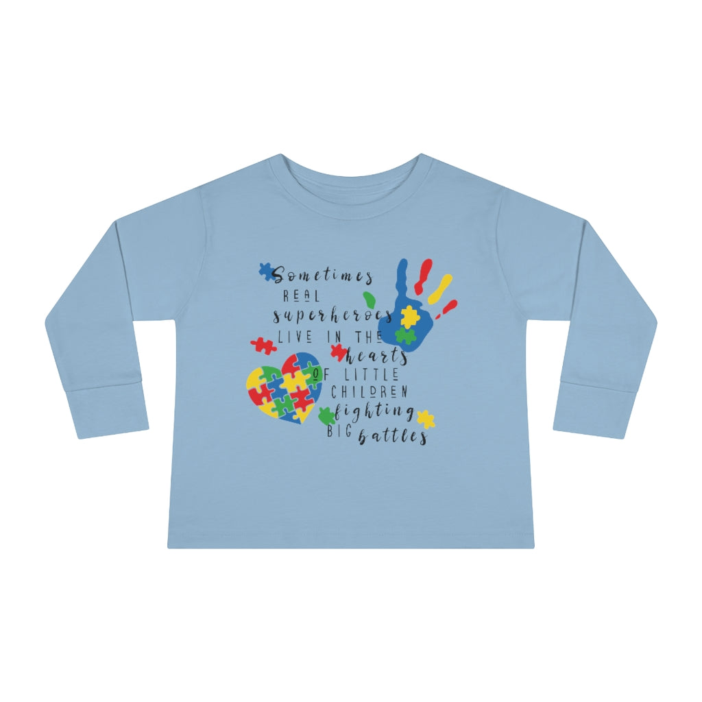 Toddler Long Sleeve Tee - Superheroes