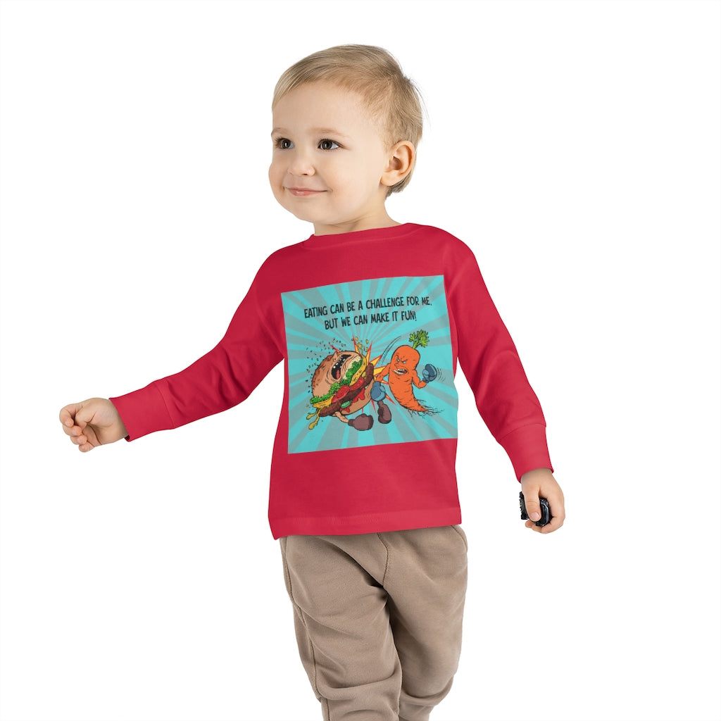Toddler Long Sleeve Tee - Eating