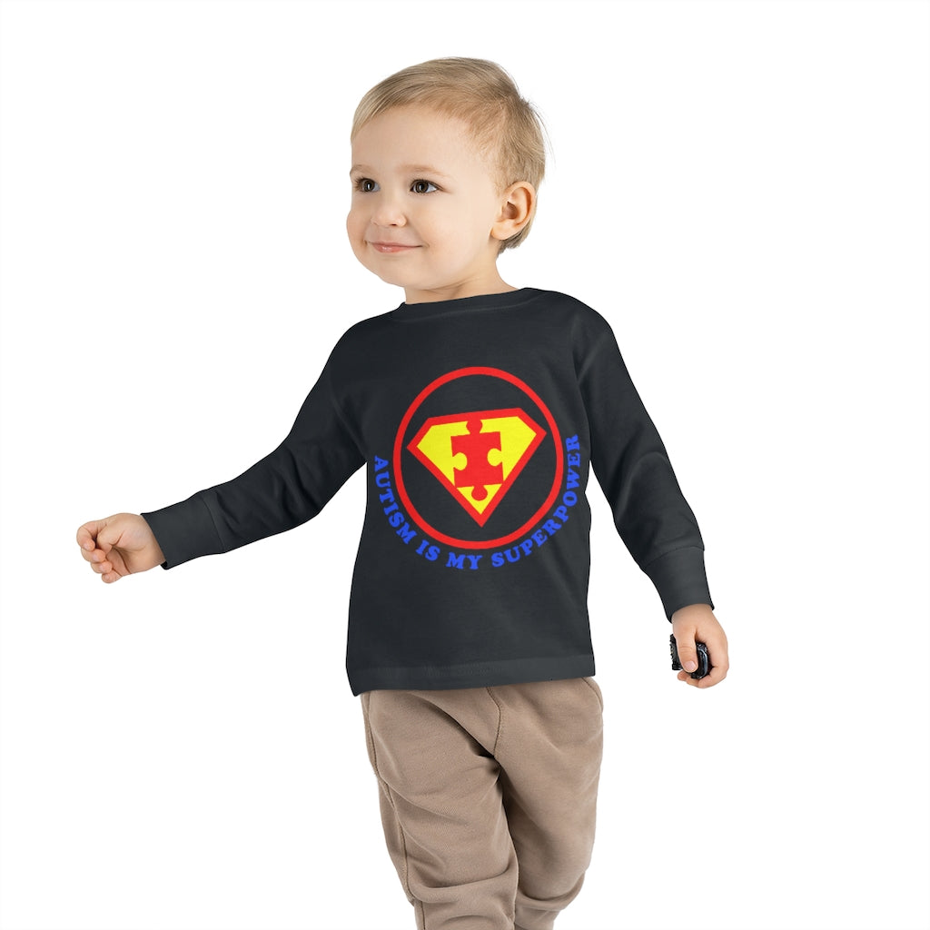 Toddler Long Sleeve Tee - Autism Is My Superpower