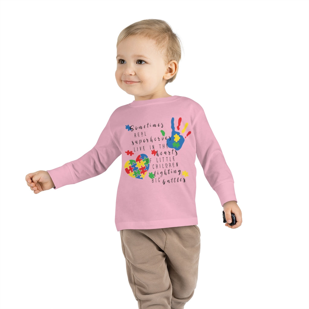 Toddler Long Sleeve Tee - Superheroes