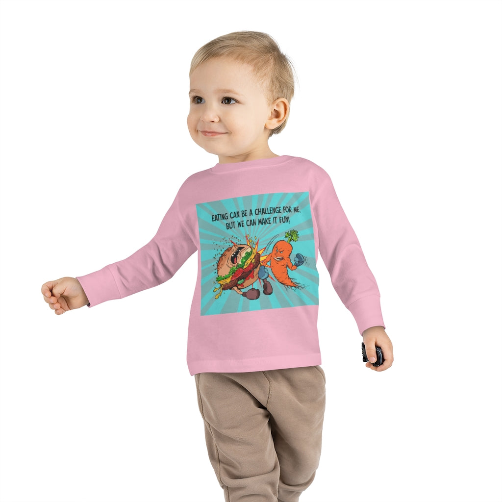 Toddler Long Sleeve Tee - Eating