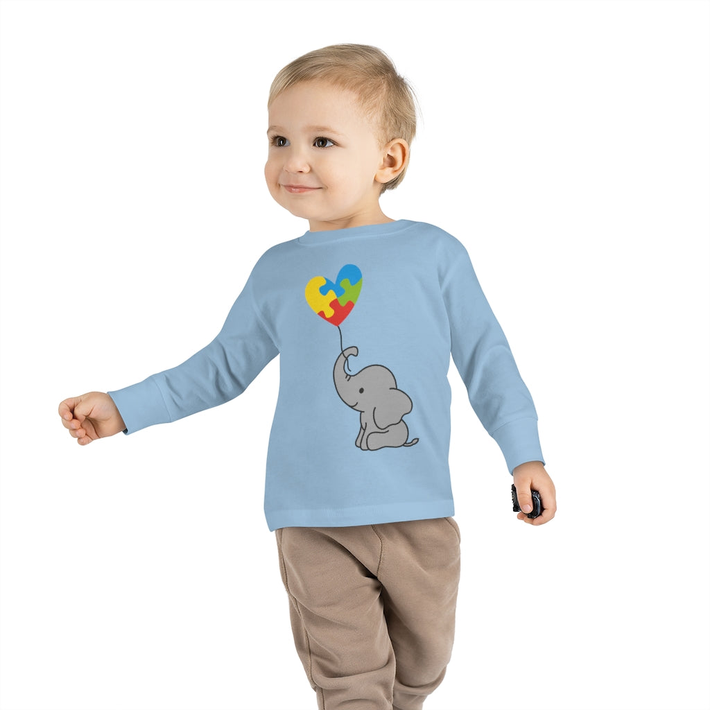 Toddler Long Sleeve Tee - Elephant