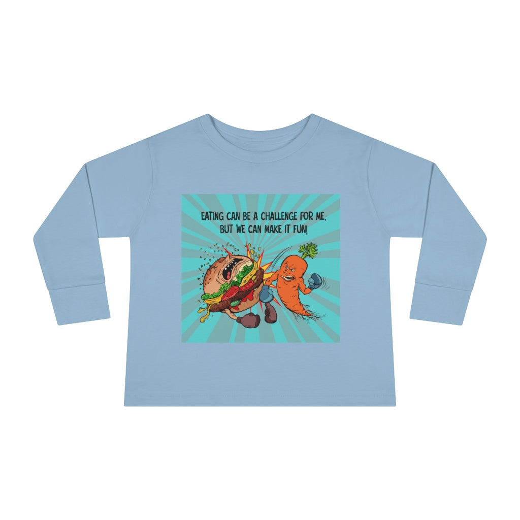 Toddler Long Sleeve Tee - Eating