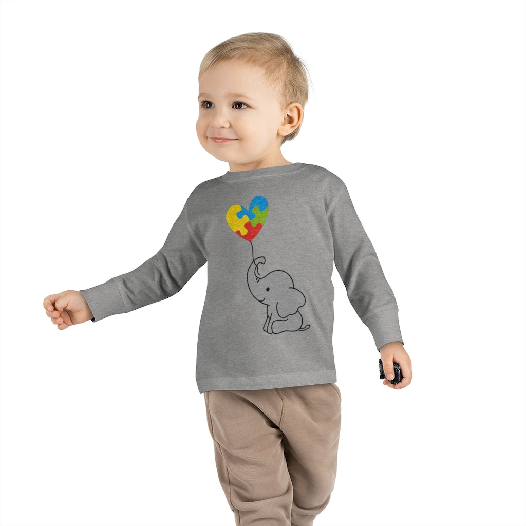 Toddler Long Sleeve Tee - Elephant