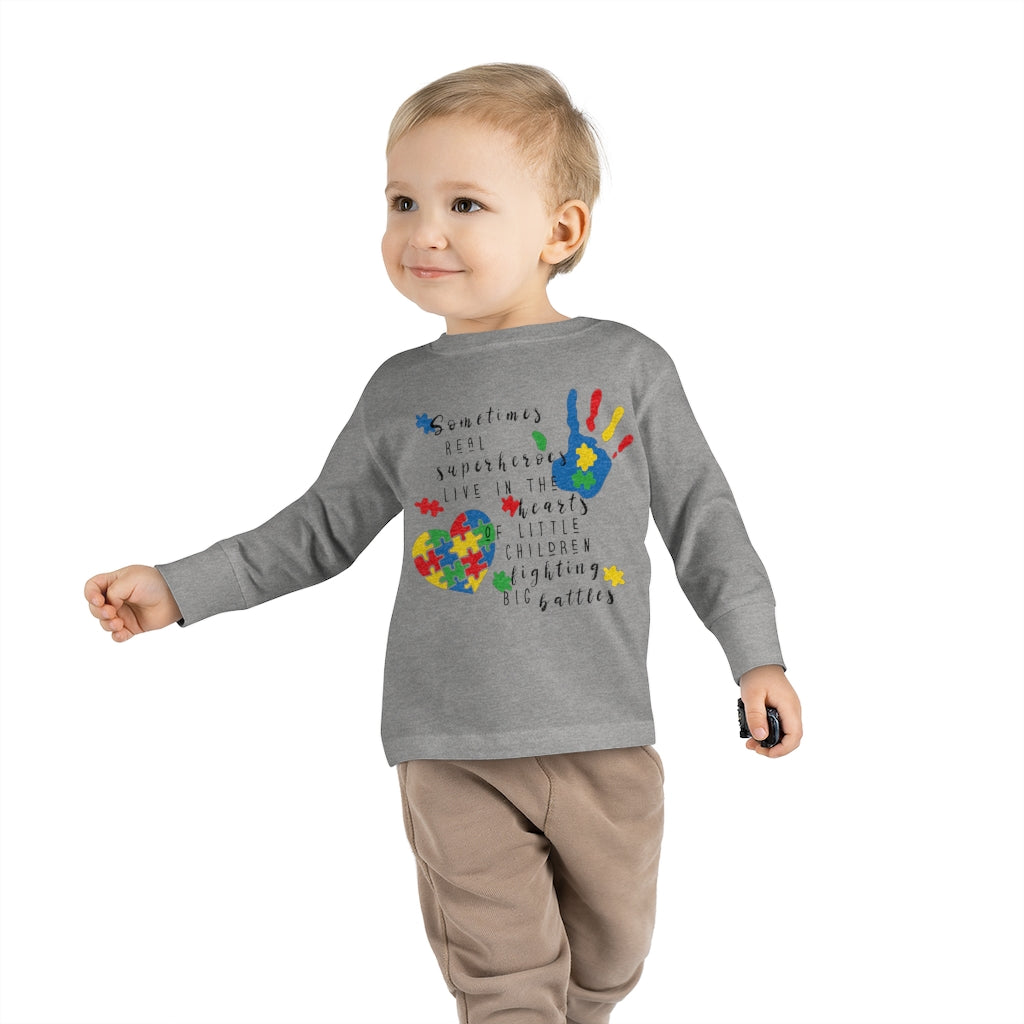 Toddler Long Sleeve Tee - Superheroes