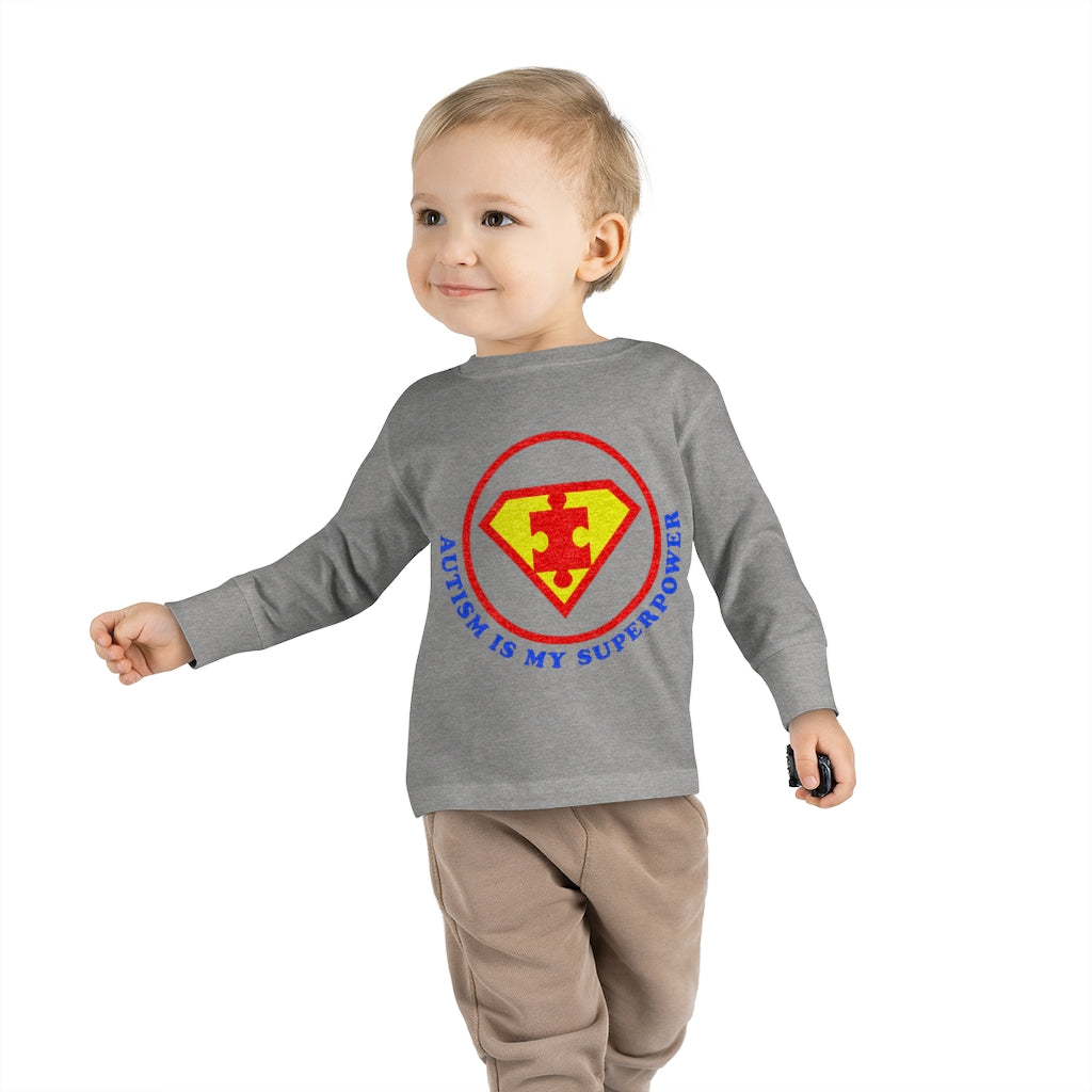 Toddler Long Sleeve Tee - Autism Is My Superpower