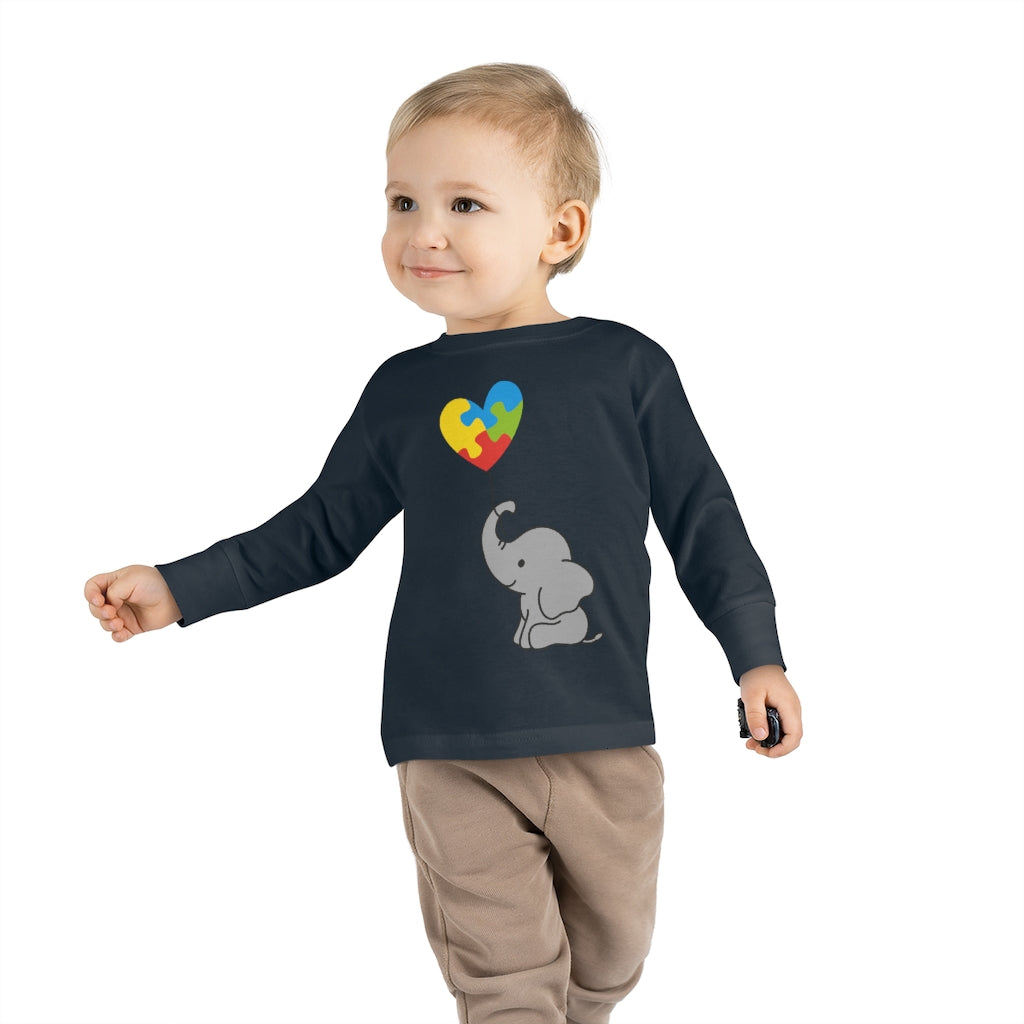 Toddler Long Sleeve Tee - Elephant