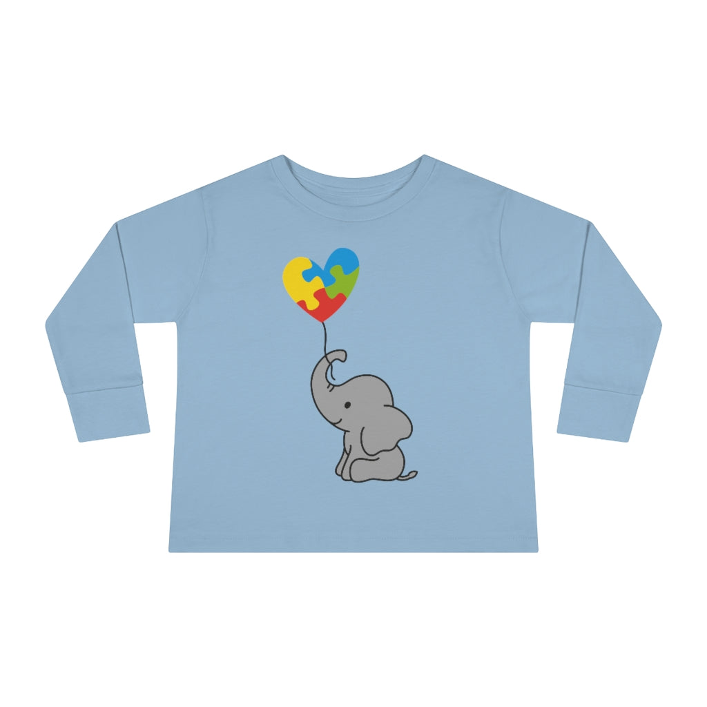 Toddler Long Sleeve Tee - Elephant