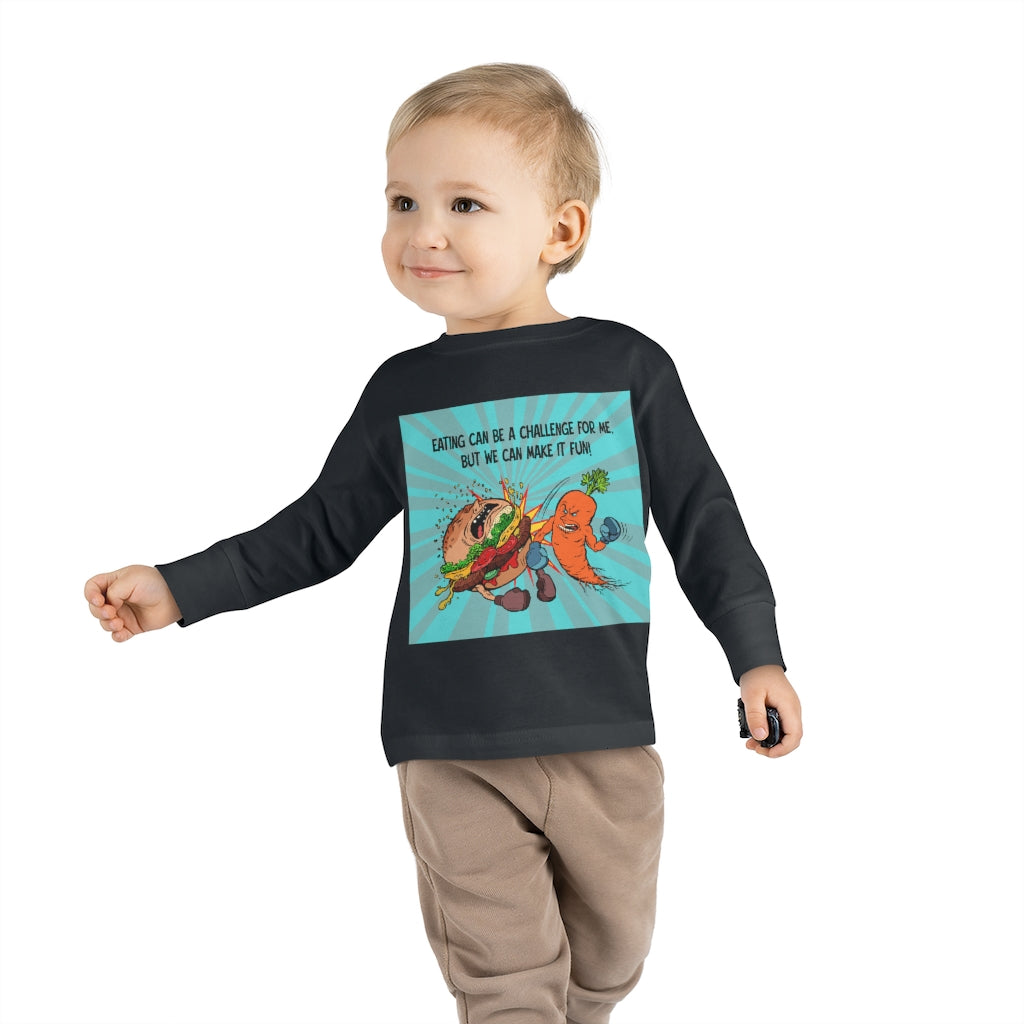 Toddler Long Sleeve Tee - Eating