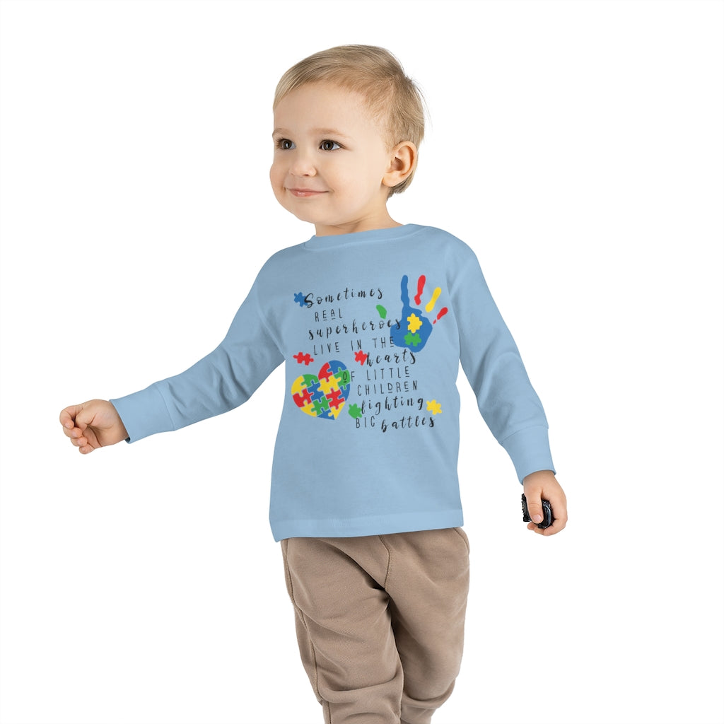 Toddler Long Sleeve Tee - Superheroes