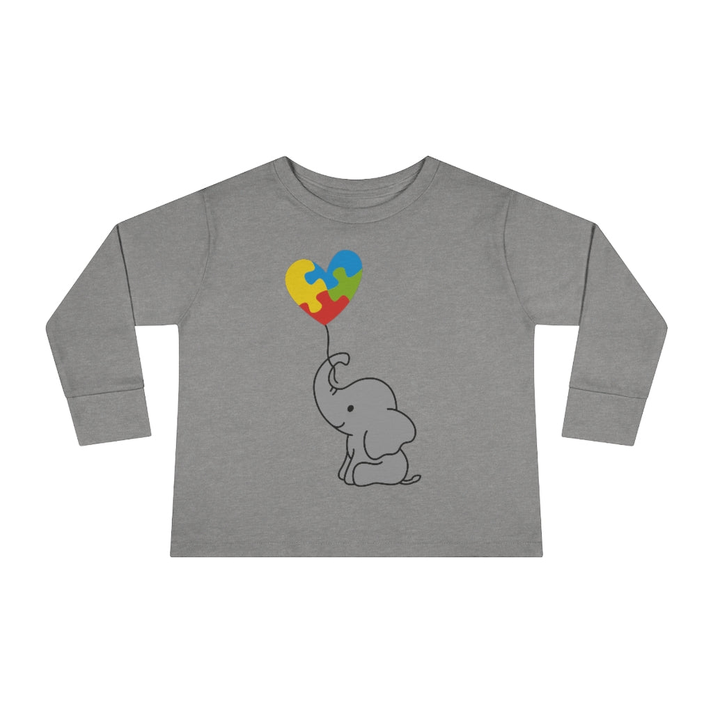 Toddler Long Sleeve Tee - Elephant
