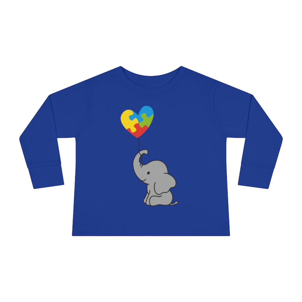 Toddler Long Sleeve Tee - Elephant