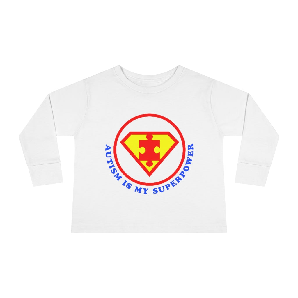 Toddler Long Sleeve Tee - Autism Is My Superpower