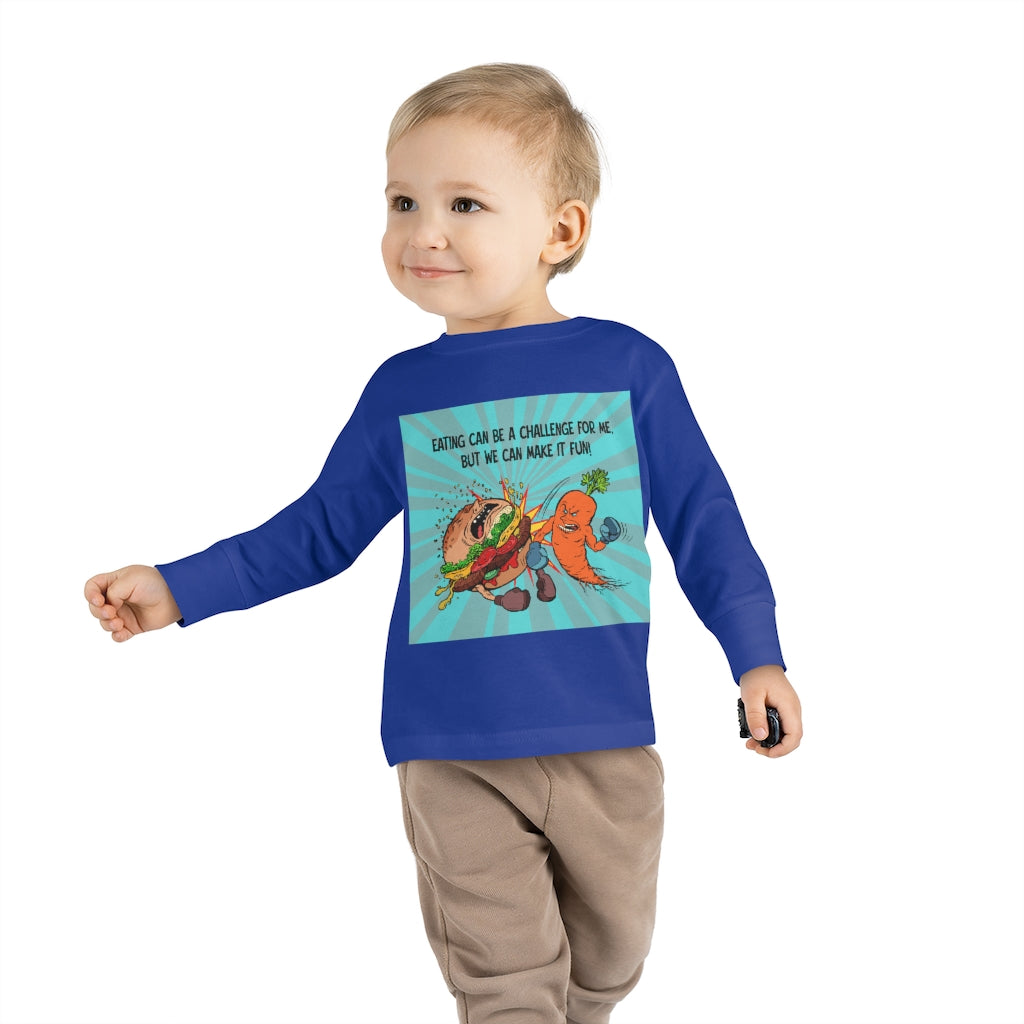 Toddler Long Sleeve Tee - Eating
