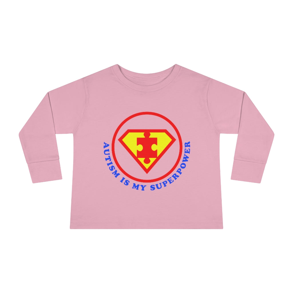 Toddler Long Sleeve Tee - Autism Is My Superpower