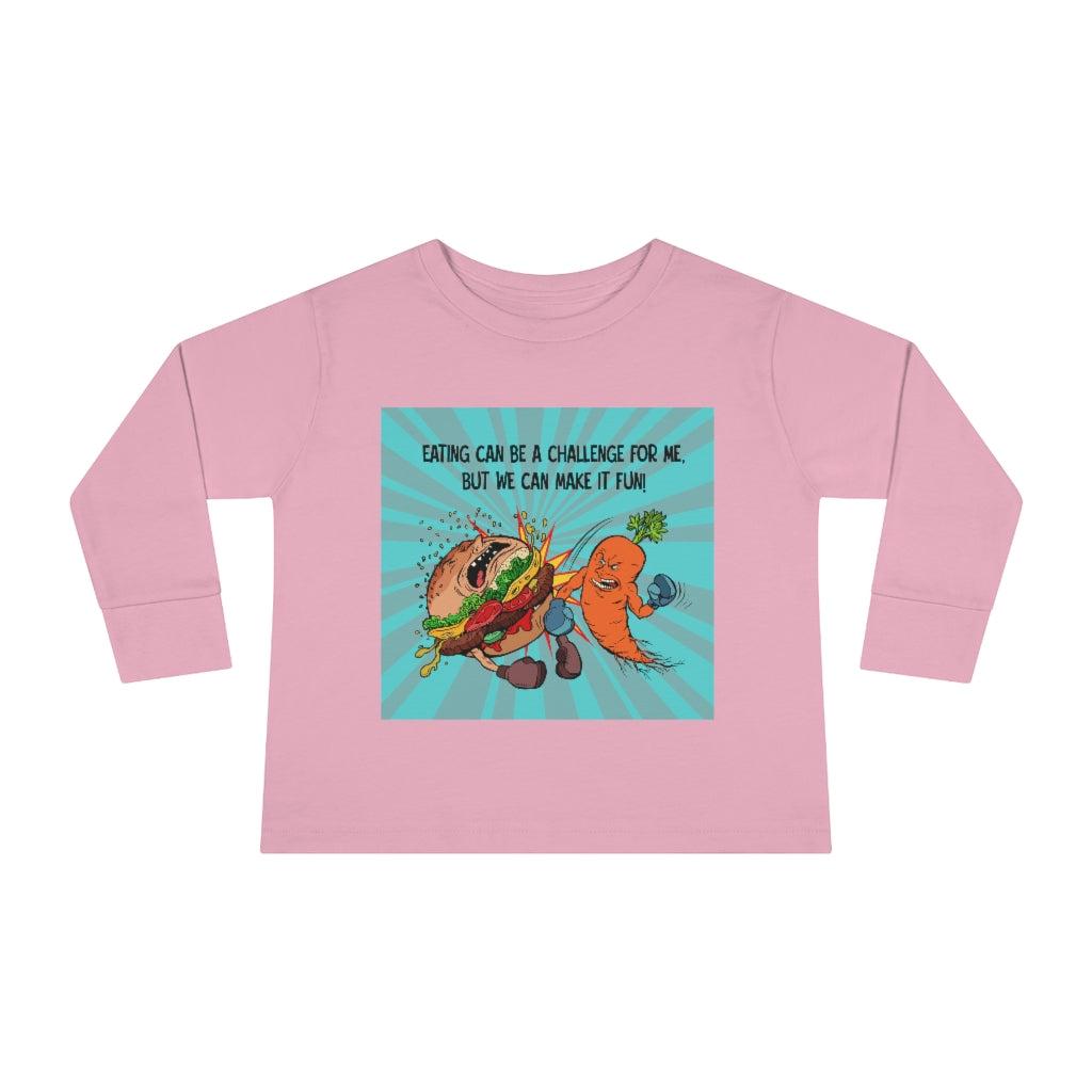 Toddler Long Sleeve Tee - Eating
