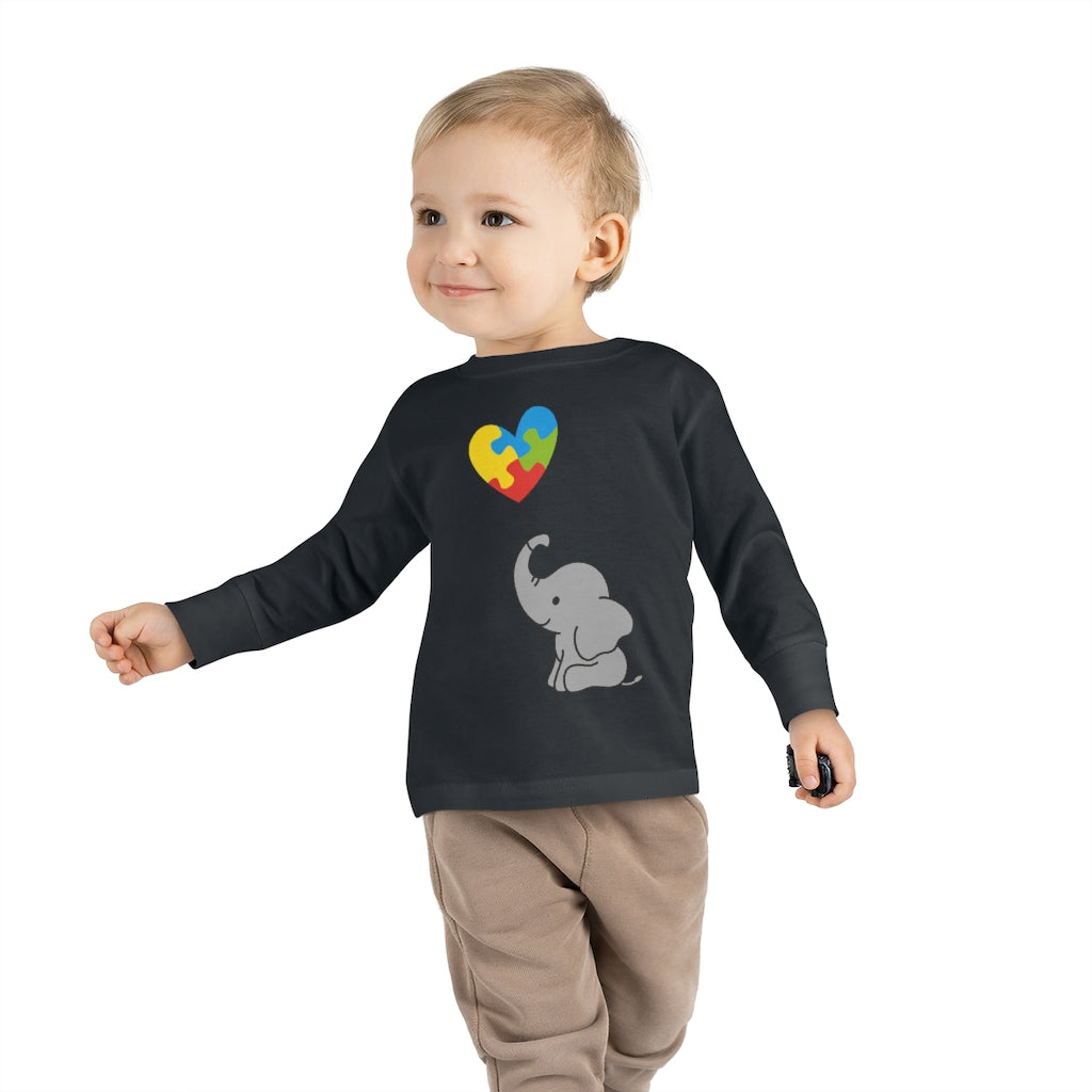 Toddler Long Sleeve Tee - Elephant