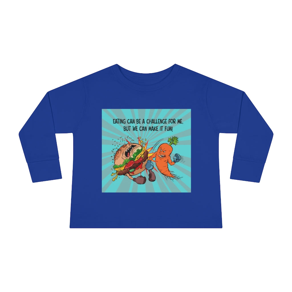 Toddler Long Sleeve Tee - Eating