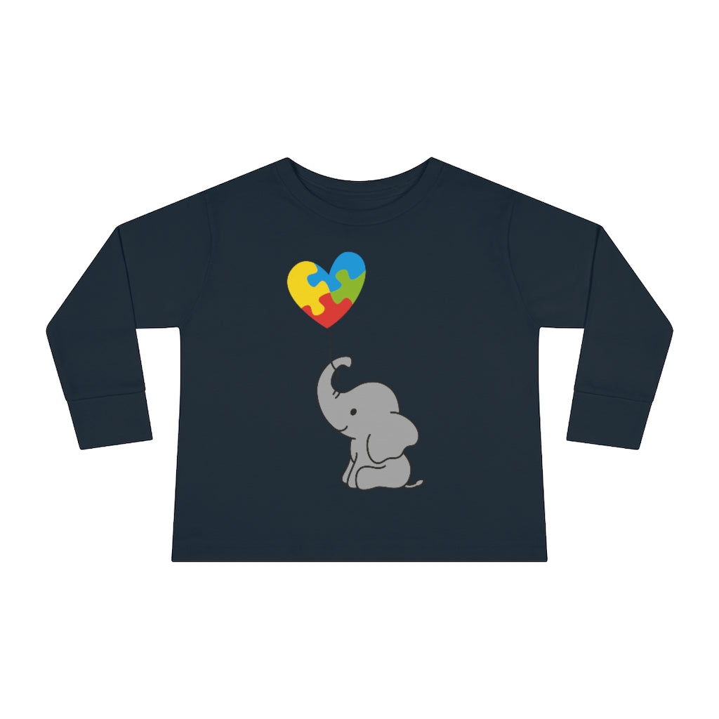 Toddler Long Sleeve Tee - Elephant