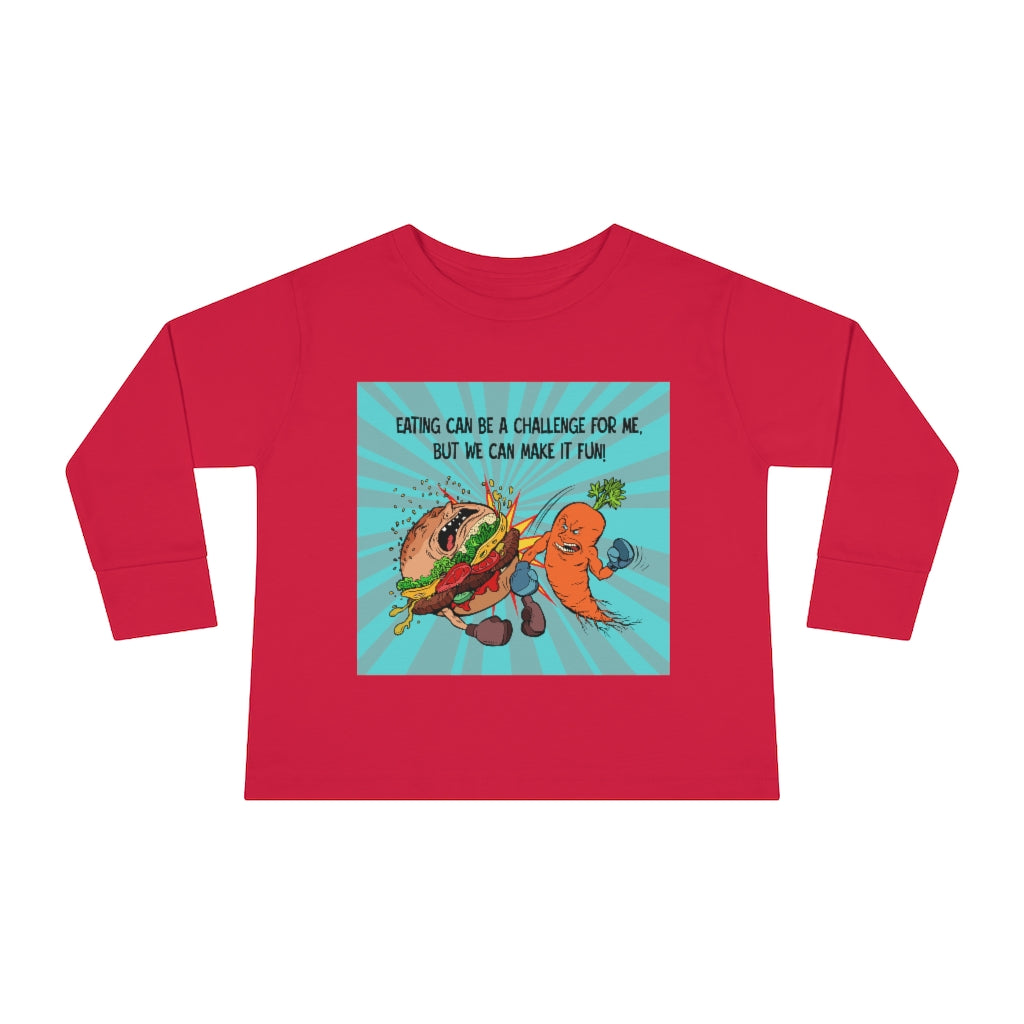 Toddler Long Sleeve Tee - Eating
