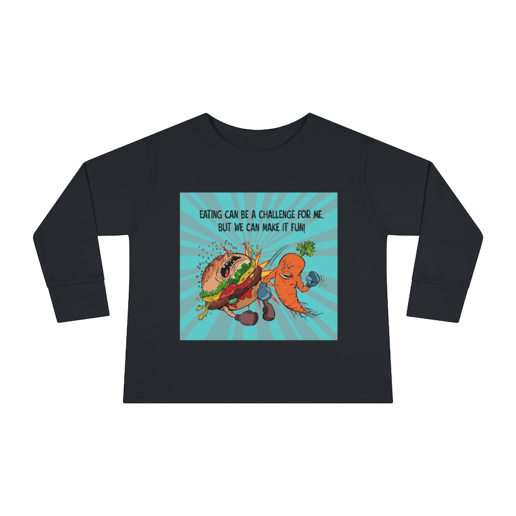 Toddler Long Sleeve Tee - Eating