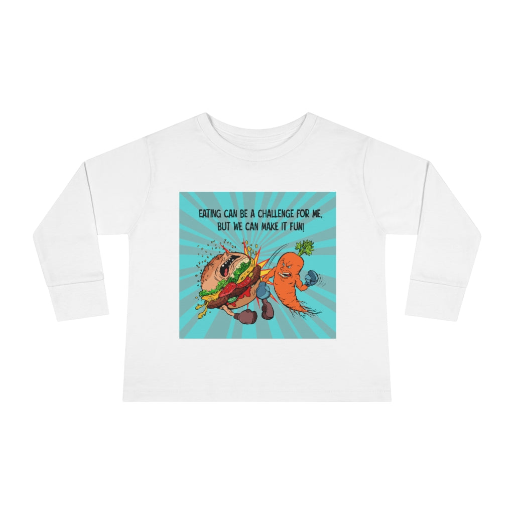 Toddler Long Sleeve Tee - Eating