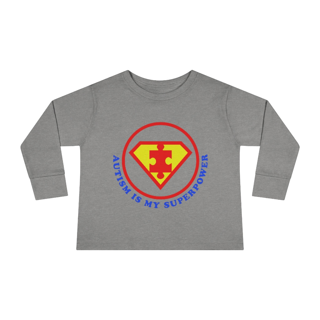 Toddler Long Sleeve Tee - Autism Is My Superpower