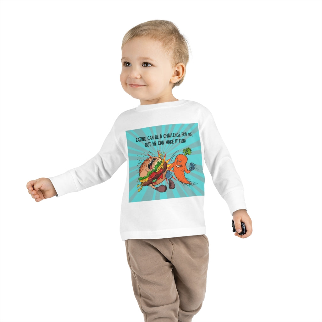 Toddler Long Sleeve Tee - Eating
