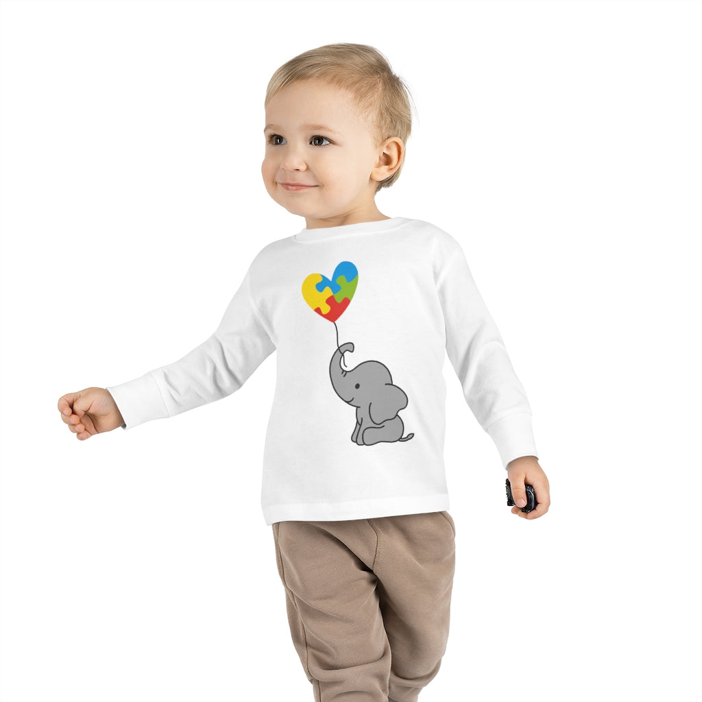 Toddler Long Sleeve Tee - Elephant