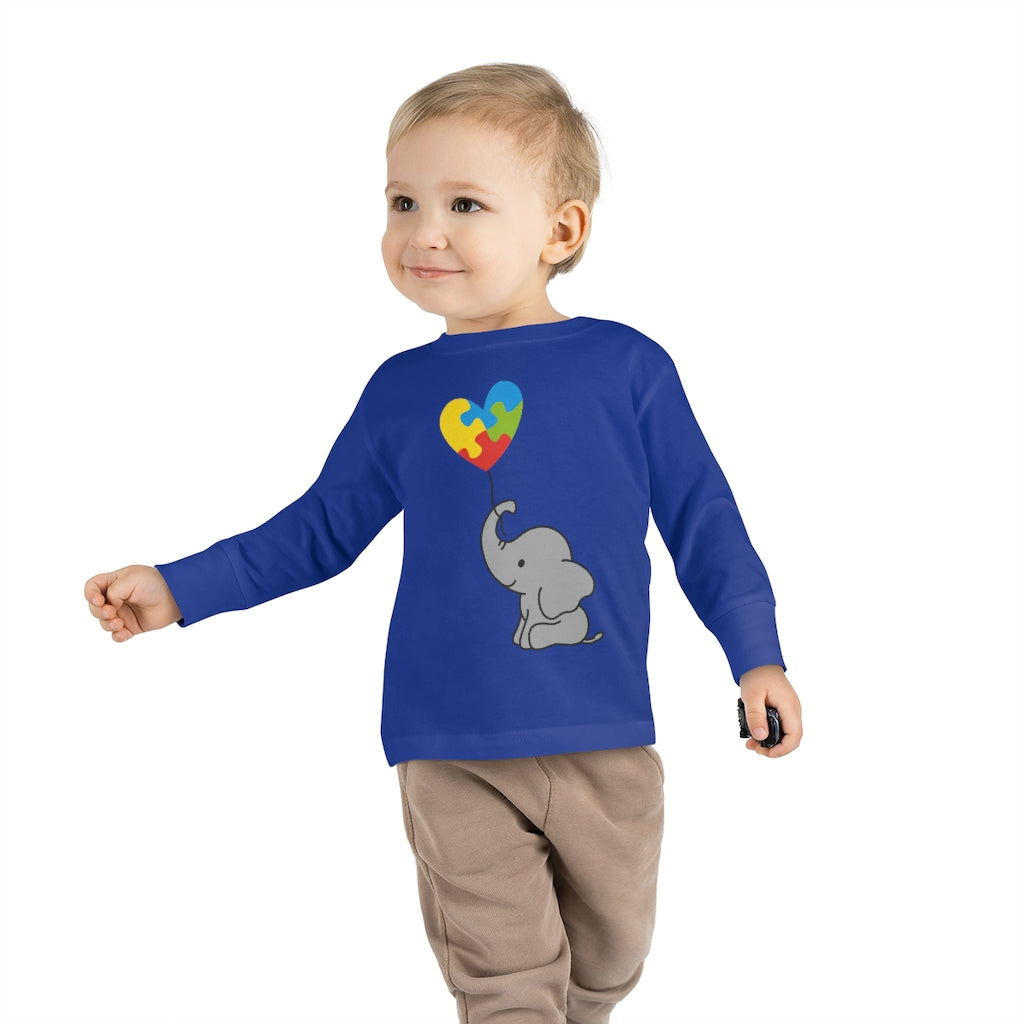 Toddler Long Sleeve Tee - Elephant