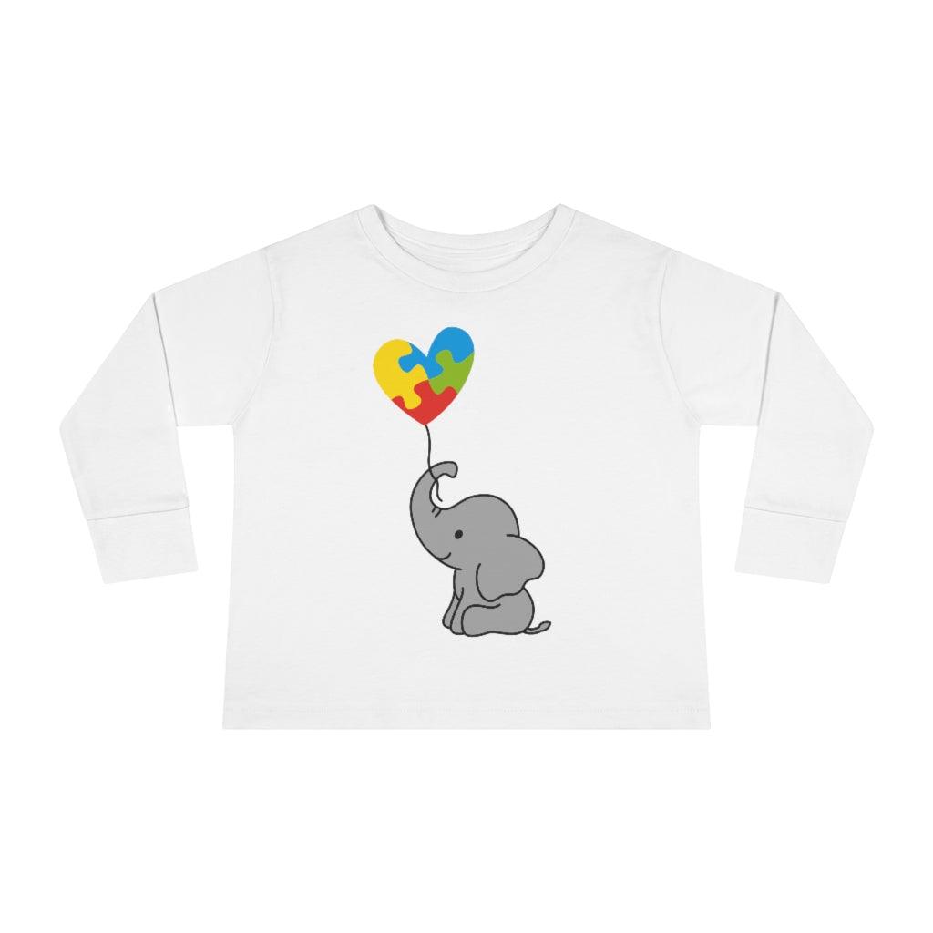 Toddler Long Sleeve Tee - Elephant