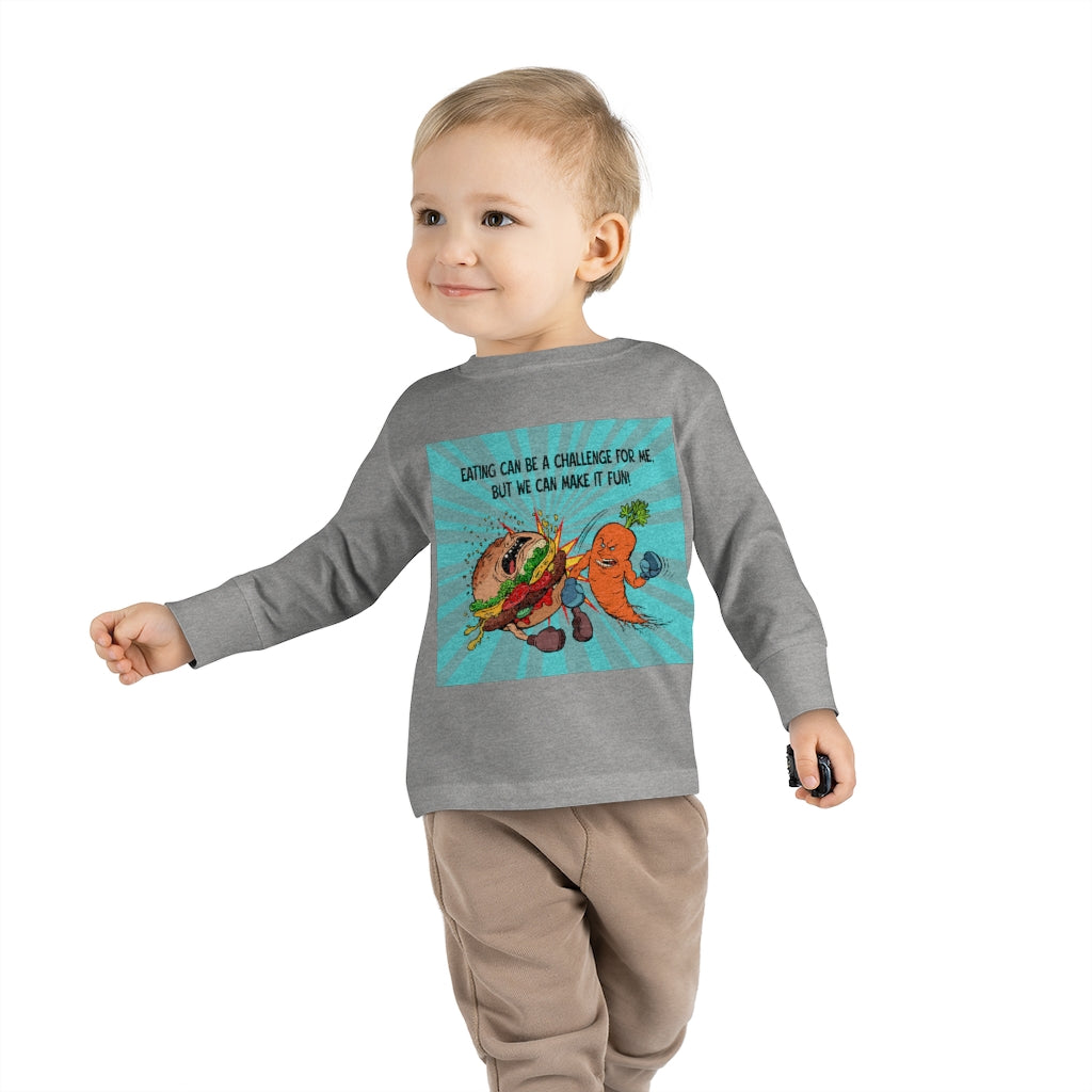 Toddler Long Sleeve Tee - Eating