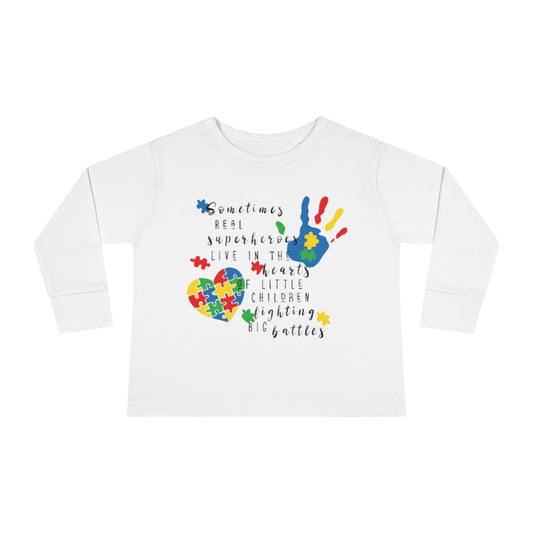 Toddler Long Sleeve Tee - Superheroes