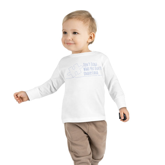 Toddler Long Sleeve Tee - Don't Judge