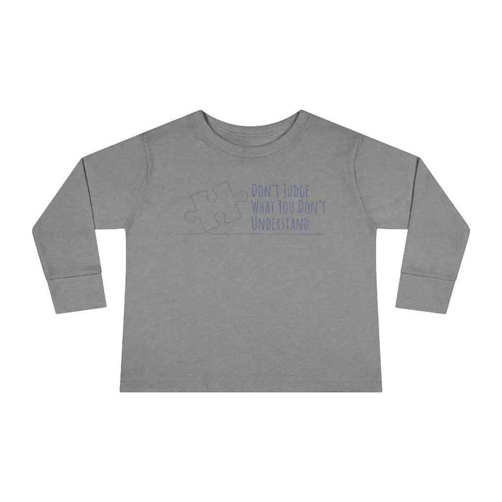 Toddler Long Sleeve Tee - Don't Judge