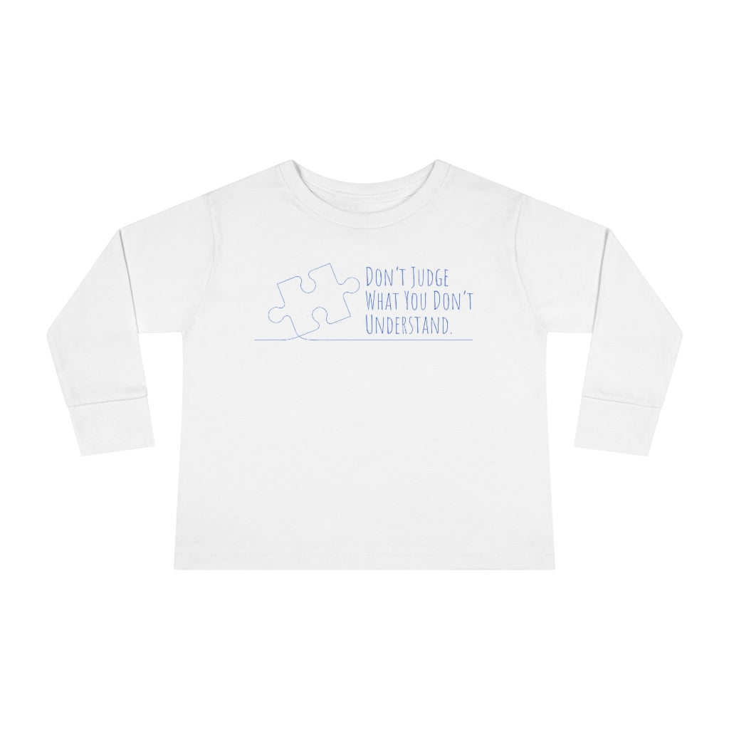 Toddler Long Sleeve Tee - Don't Judge