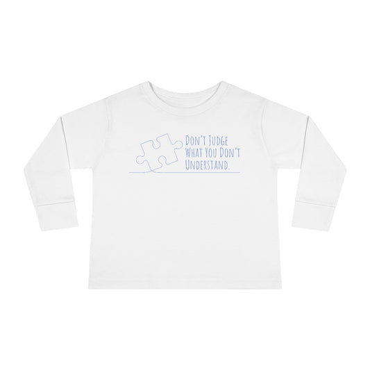 Toddler Long Sleeve Tee - Don't Judge