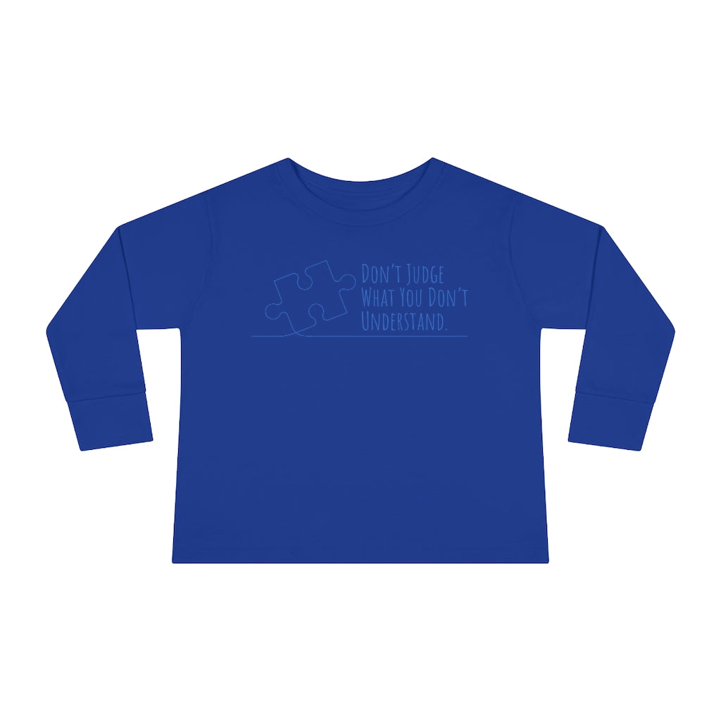 Toddler Long Sleeve Tee - Don't Judge