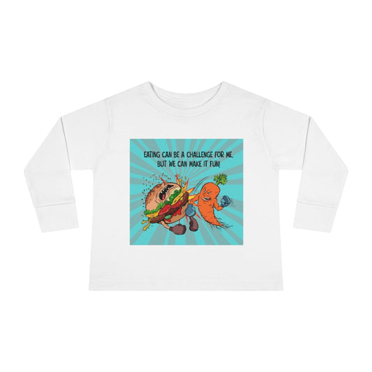 Toddler Long Sleeve Tee - Eating