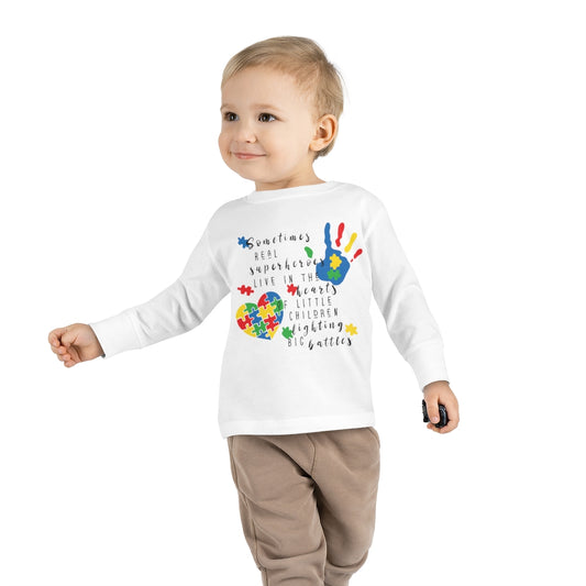 Toddler Long Sleeve Tee - Superheroes