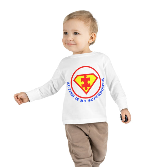 Toddler Long Sleeve Tee - Autism Is My Superpower