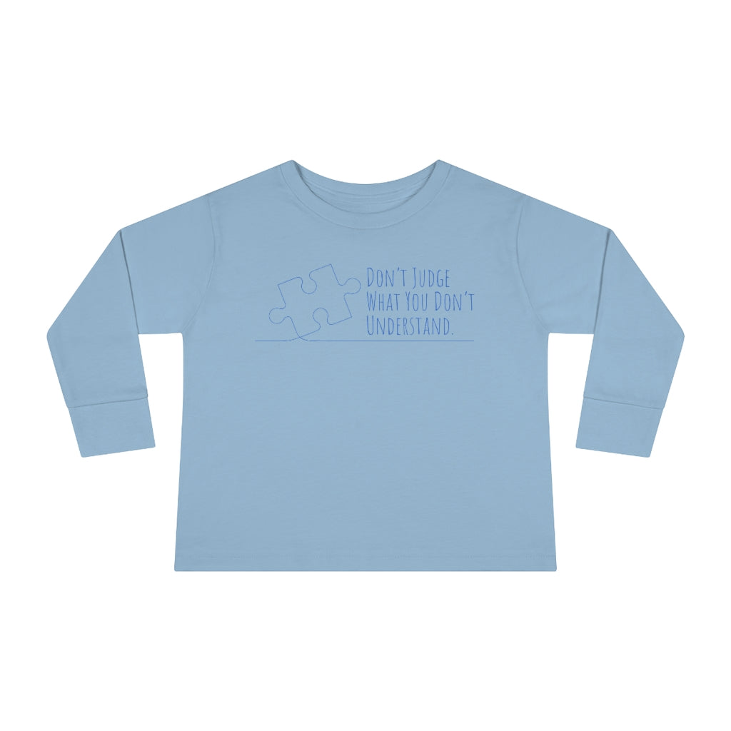 Toddler Long Sleeve Tee - Don't Judge