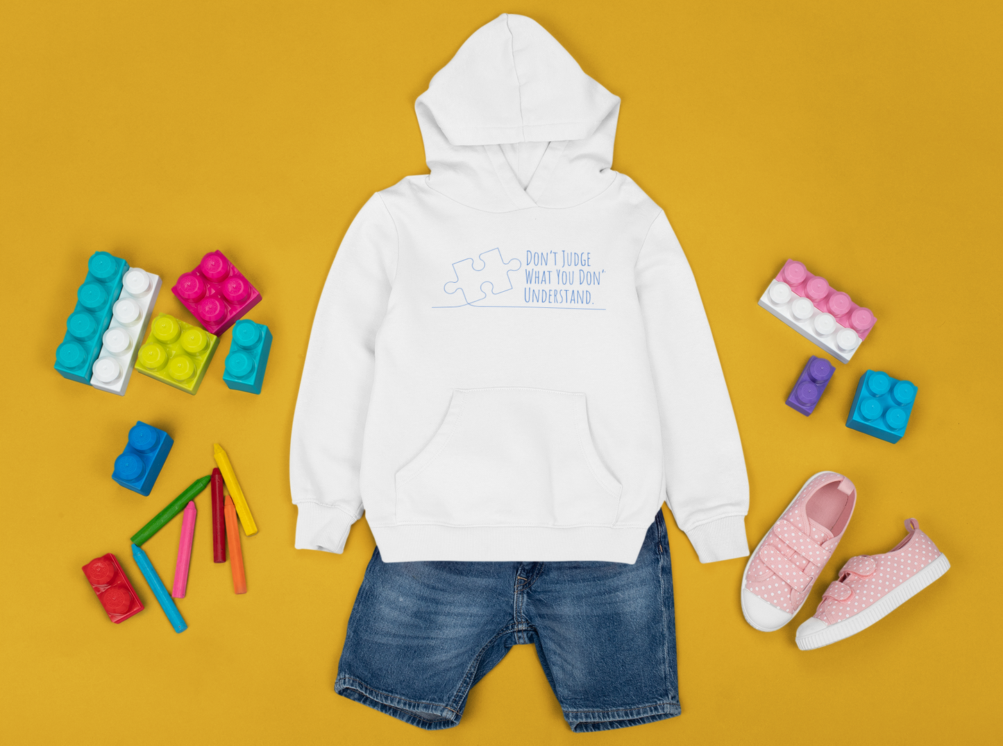 Kids Pullover Hoodie - Don't Judge